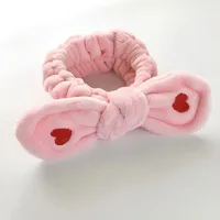 Simple Wild Embroidery Red Little Love Rabbit Ears Hair Band Nhof157671 main image 6