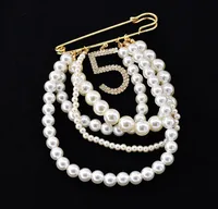 Korean Pearl Tassel Flash Drill Alloy Brooch Nhnt158332 main image 1