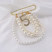 Korean Pearl Tassel Flash Drill Alloy Brooch Nhnt158332 main image 4