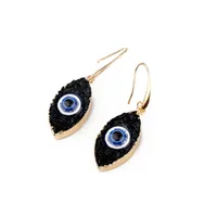 Retro Personality Eyes Imitation Natural Stone Resin Earrings main image 3