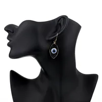 Retro Personality Eyes Imitation Natural Stone Resin Earrings main image 4