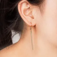 Simple Rectangular Cube Earrings Nhdp156807 main image 2