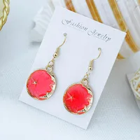 Ocean Blue Ins Wind Moon Cosmic Earrings Nhsd156850 main image 10