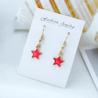 Ocean Blue Ins Wind Moon Cosmic Earrings Nhsd156850 sku image 2