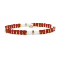 Fashion Tila Beads Mixed Color Bracelet Nhgw157206 main image 1