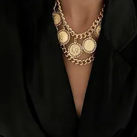 Retro Geometric Alloy Plating Women's Necklace main image 1
