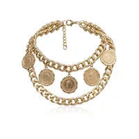 Retro Geometric Alloy Plating Women's Necklace main image 5