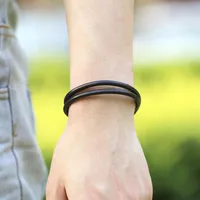 New Braided Bracelet Leather Bracelet Leather Bracelet Jewelry main image 2