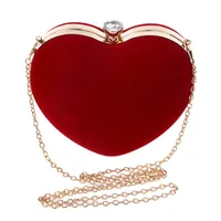 Hot Heart-shaped Handbag Lady Fashion Makeup Bag Evening  Bag Clutch Bag main image 5