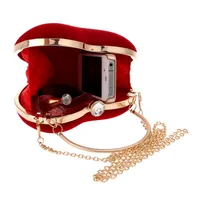 Hot Heart-shaped Handbag Lady Fashion Makeup Bag Evening  Bag Clutch Bag main image 4