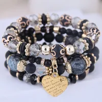 Bohemian Mix And Match Metal Peach Temperament Multilayer Bracelet main image 4