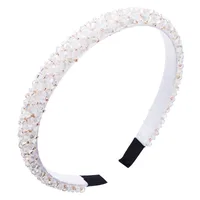 Fishing Line Handmade Fine-edge Cloth Headband Fashion Super Flash Inlaid Crystal Headband main image 5