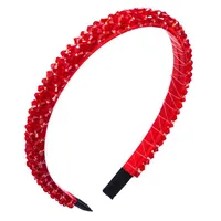 Fishing Line Handmade Fine-edge Cloth Headband Fashion Super Flash Inlaid Crystal Headband sku image 2