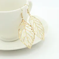 Fashion Simple Mori Metal Leaf Earrings New Leaf Earrings main image 1