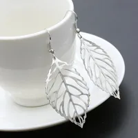 Fashion Simple Mori Metal Leaf Earrings New Leaf Earrings main image 2