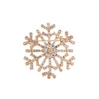 Fashion Snowflake Alloy Plating Diamond Artificial Gemstones Unisex Brooches sku image 1