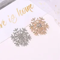 Fashion Snowflake Alloy Plating Diamond Artificial Gemstones Unisex Brooches main image 2