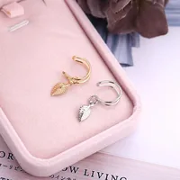 Wholesale Jewelry Vintage Style Leaf Alloy No Inlaid Plating Earrings main image 3