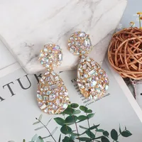 New Micro Stud Earrings Geometric Water Drop Earrings Fashion Delicate Jewelry Wholesale main image 1