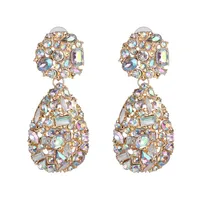 New Micro Stud Earrings Geometric Water Drop Earrings Fashion Delicate Jewelry Wholesale sku image 1
