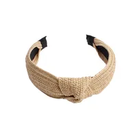 Hand-woven Raffia Holiday Hair Hoop 2019 Spring And Summer New Hair Hoop main image 5