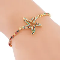 Bracelet Fashion Bracelet Copper Inlaid Color Zircon Pulling Bracelet Girlfriend Bracelet main image 2