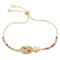 Bracelet Fashion Bracelet Copper Inlaid Color Zircon Pulling Bracelet Girlfriend Bracelet main image 5