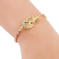 Bracelet Fashion Bracelet Copper Inlaid Color Zircon Pulling Bracelet Girlfriend Bracelet sku image 1