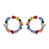 Womens Geometric Rhinestone Alloy Earrings Jj190429119706 main image 3