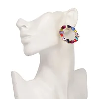 Womens Geometric Rhinestone Alloy Earrings Jj190429119706 main image 5