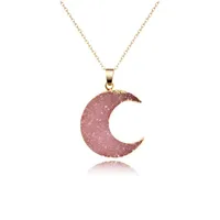 Womens Moon Sexual Simplicity Imitation Of Natural Stone Moon Necklaces Go190430120020 main image 4