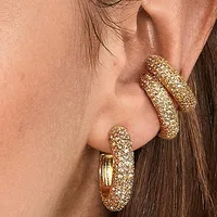 Fashion Geometric Diamond Alloy Artificial Gemstones Earrings Ear Studs main image 2