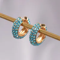 Fashion Geometric Diamond Alloy Artificial Gemstones Earrings Ear Studs main image 4