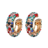 Fashion Geometric Diamond Alloy Artificial Gemstones Earrings Ear Studs main image 7