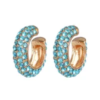 Fashion Geometric Diamond Alloy Artificial Gemstones Earrings Ear Studs main image 9