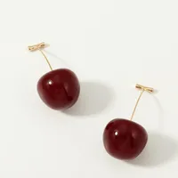 Womens Cherry Sweet And Cute Resin Earrings Nhnz122016 main image 2