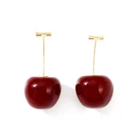 Womens Cherry Sweet And Cute Resin Earrings Nhnz122016 main image 5