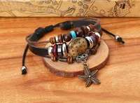 Fashionable Versatile Beaded Leather Bracelets &amp; Bangles Nhpk124869 main image 4