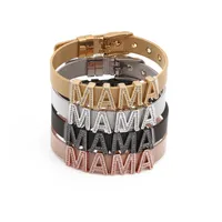 Unisex Letters Numbers Adjustable Mesh Strap Titanium Steel Bracelets &amp; Bangles Yl190506120497 main image 5