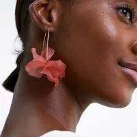 Womens Flower Plating Alloy  Resin Earrings Nhmd120755 main image 1
