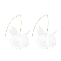 Womens Flower Plating Alloy  Resin Earrings Nhmd120755 main image 8