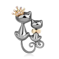 Womens Animal Plating Alloy Cat Jewelry Brooches Nhdr127336 main image 1