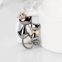 Womens Animal Plating Alloy Cat Jewelry Brooches Nhdr127336 main image 2