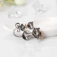 Womens Animal Plating Alloy Cat Jewelry Brooches Nhdr127336 main image 3