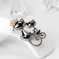 Womens Animal Plating Alloy Cat Jewelry Brooches Nhdr127336 main image 4