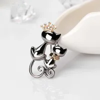 Womens Animal Plating Alloy Cat Jewelry Brooches Nhdr127336 main image 5