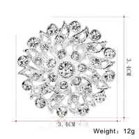 Womens Leaf Rhinestone Heart Hollow Plating Alloy Brooches Nhdr127356 main image 2