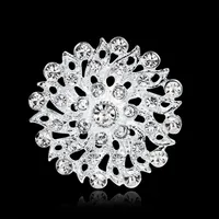 Womens Leaf Rhinestone Heart Hollow Plating Alloy Brooches Nhdr127356 main image 3