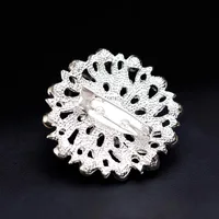 Womens Leaf Rhinestone Heart Hollow Plating Alloy Brooches Nhdr127356 main image 5