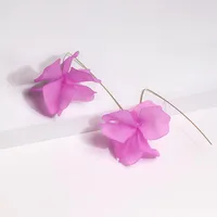 Flower Diamond Alloy No Inlaid Earrings Ear Studs main image 4